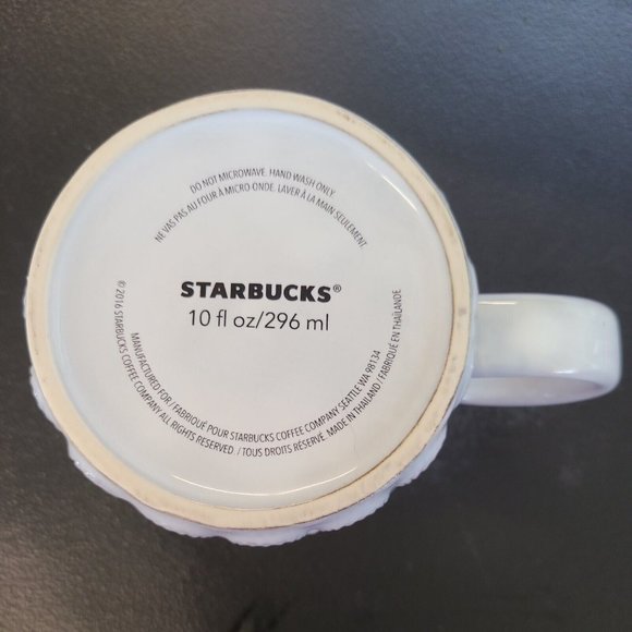 Starbucks 2016 Coffee Mug Anniversary Collection Mermaid Siren Tail Scales Gray - Picture 5 of 5